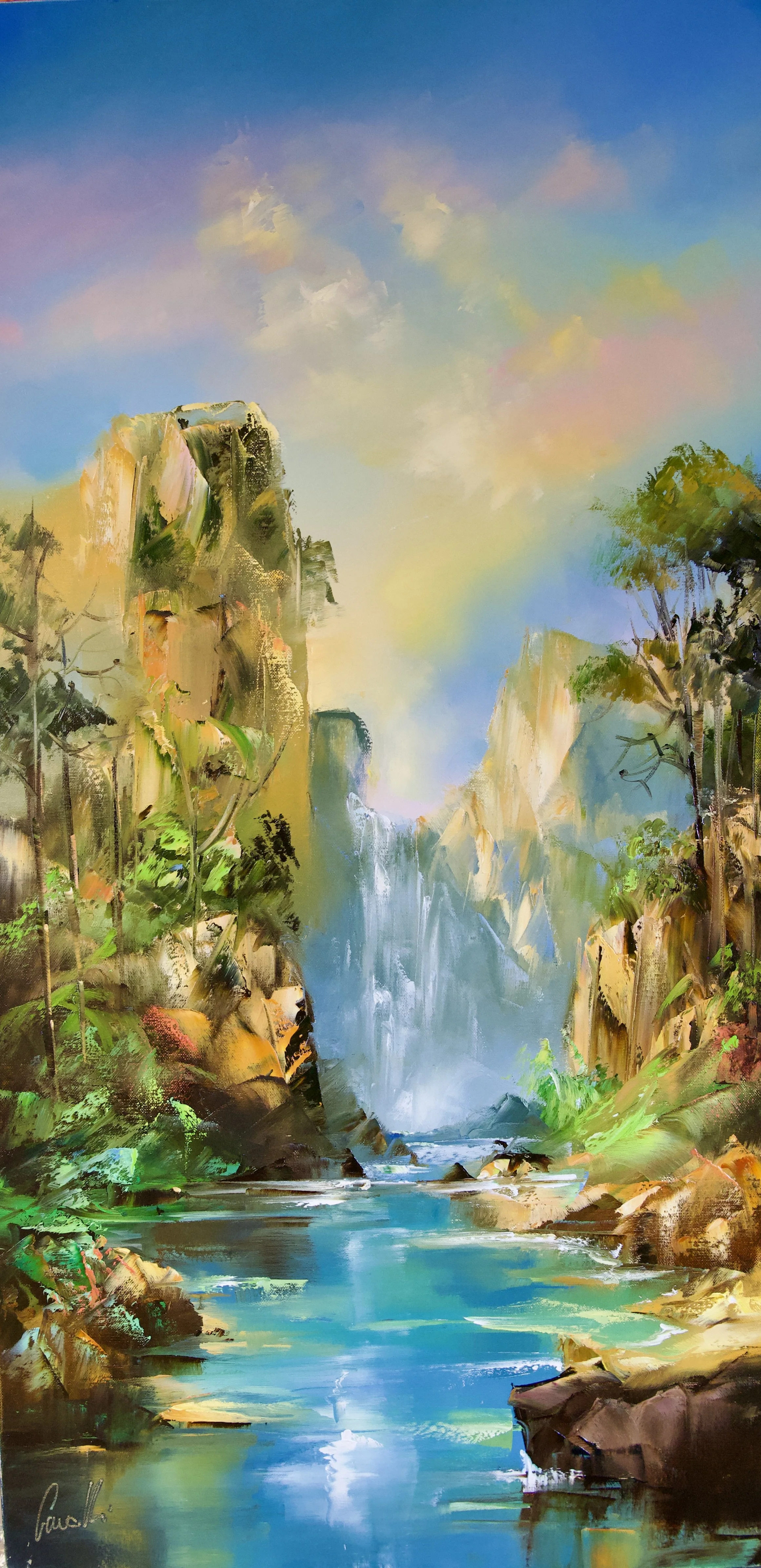 Quiétude aquatique - 50x100