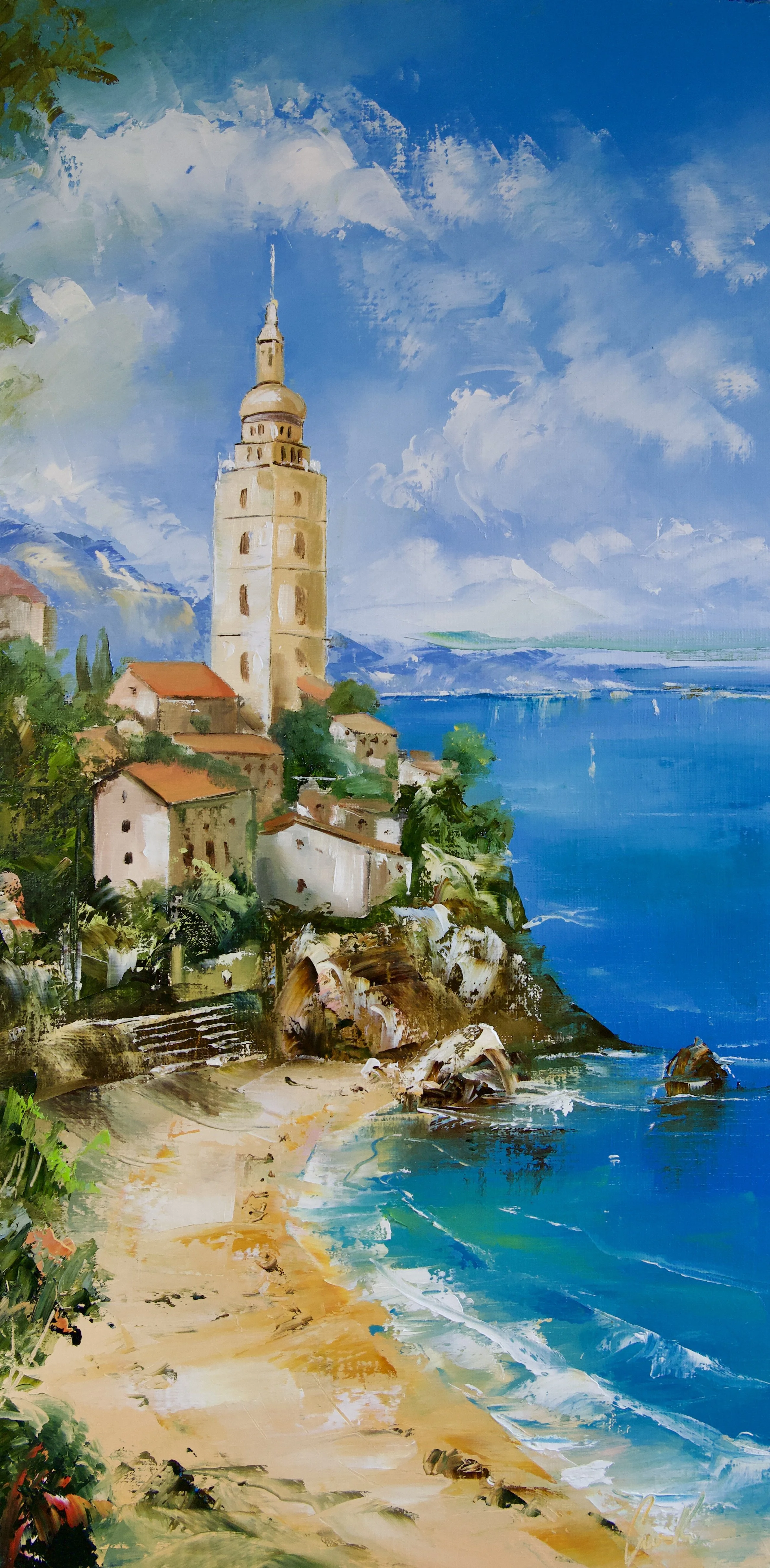 La côte Amalfitaine - 40x80