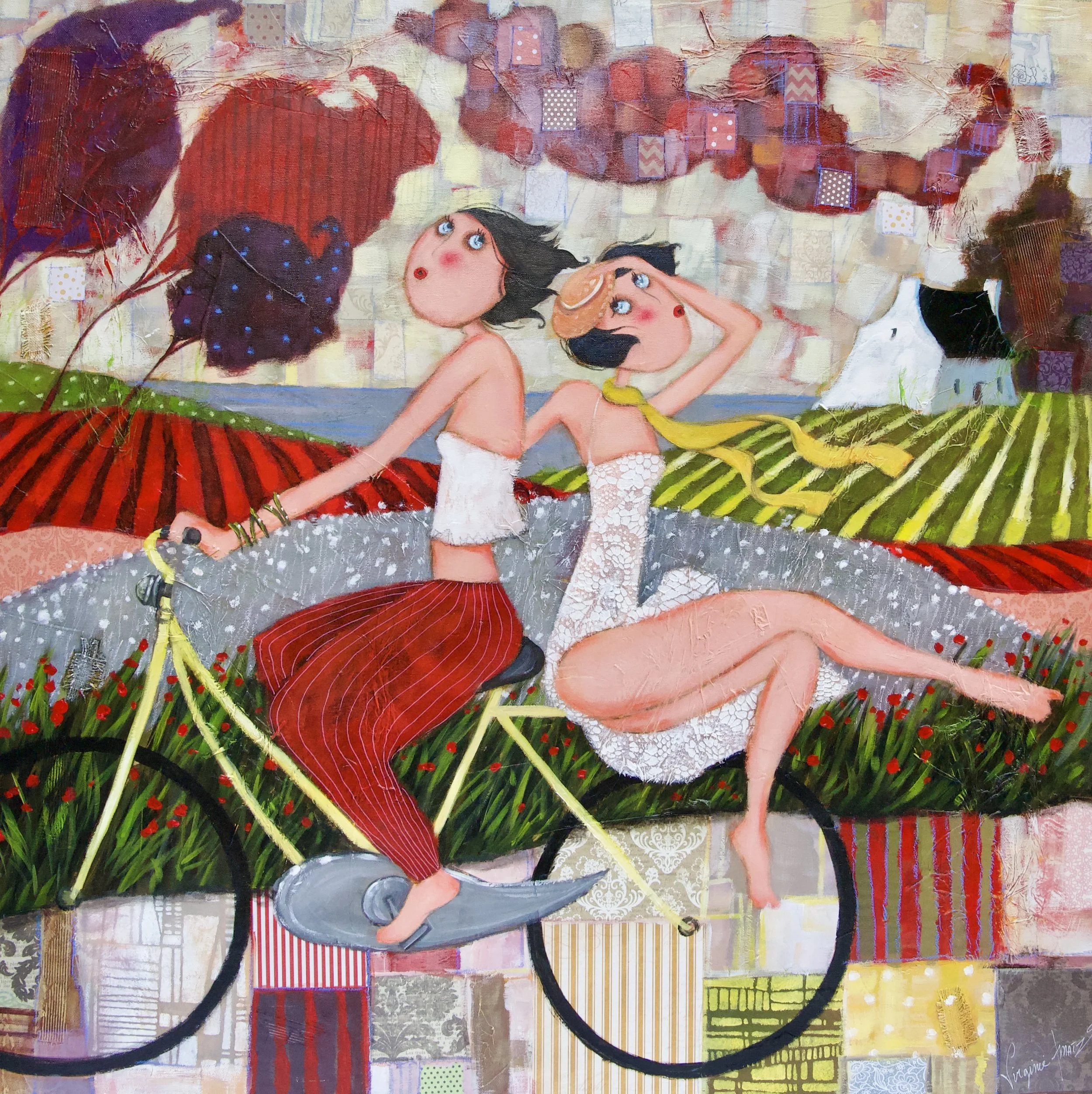 Duo en roue libre - 80x80