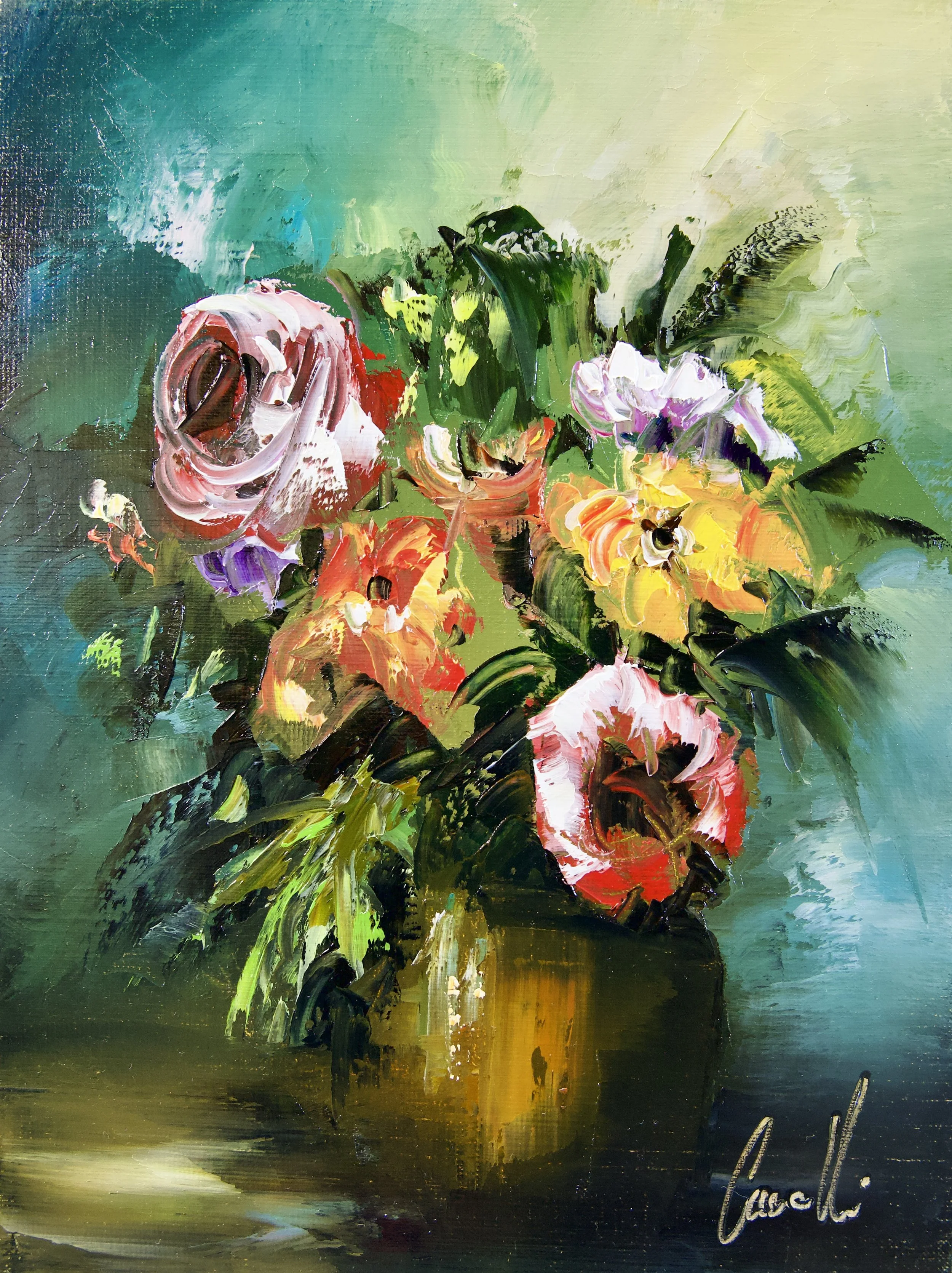 Vert Florale - 30x40