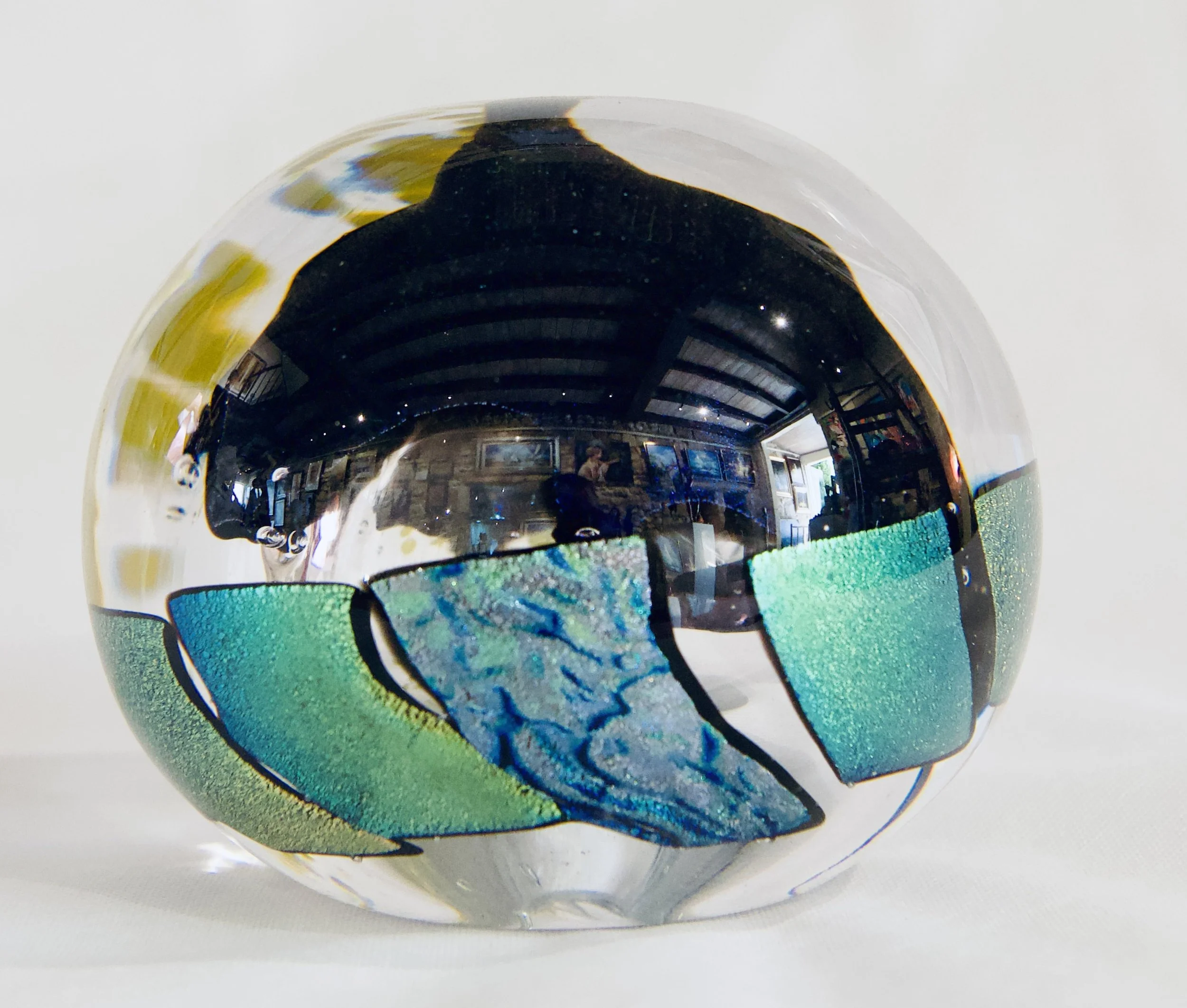 MNA68 - Gros sulfure bleu jaune dichroïc