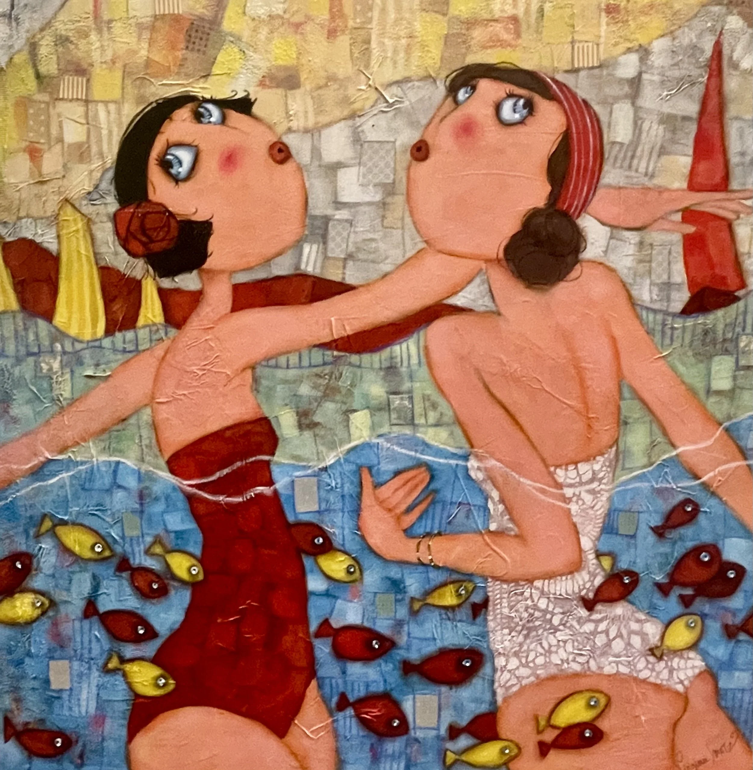Les baigneuses soleil couchant