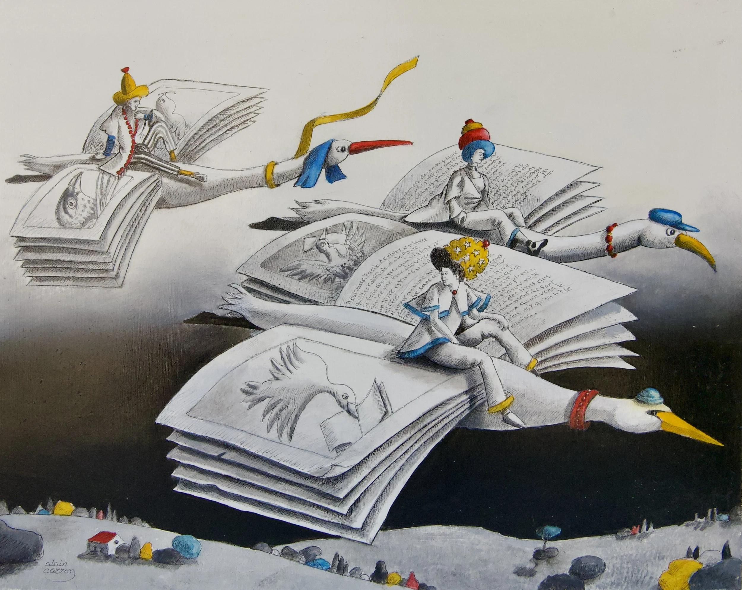 Oiseaux-livres - 6F