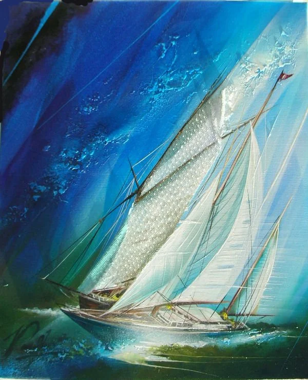 Les voiles blanches - 12F