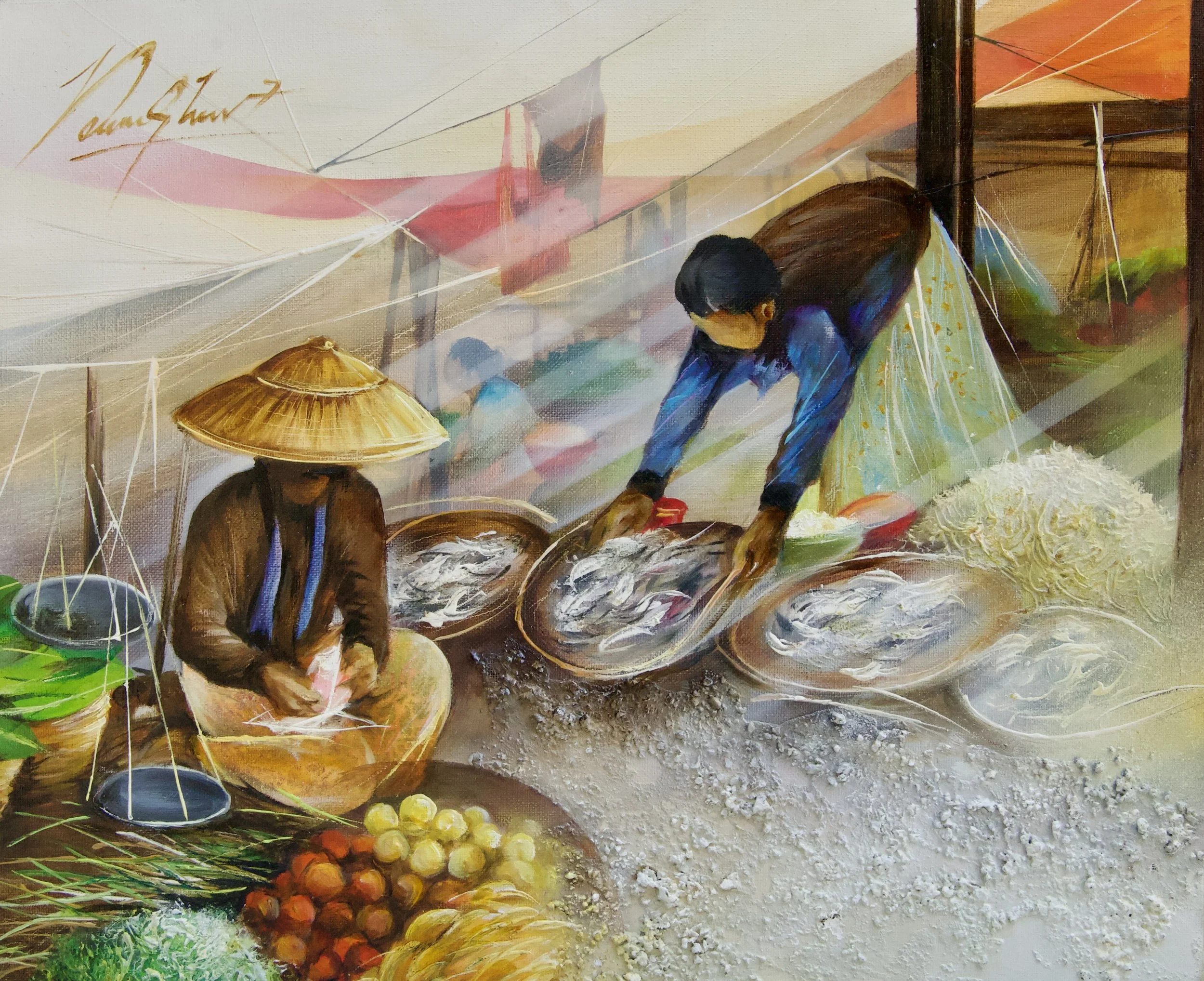 Marché à Mandalay - 8F