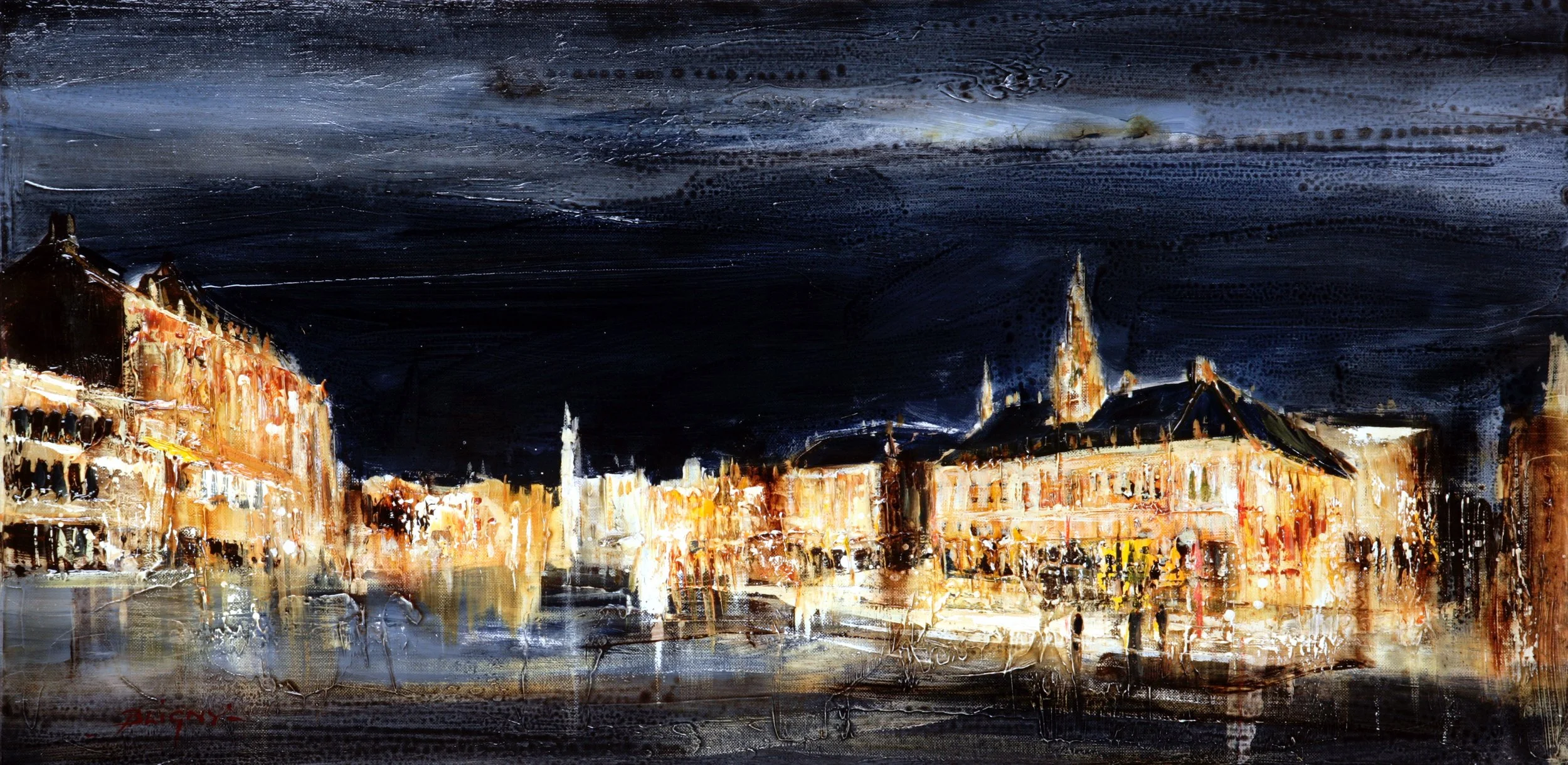 Nocturne à Lille - 80x40