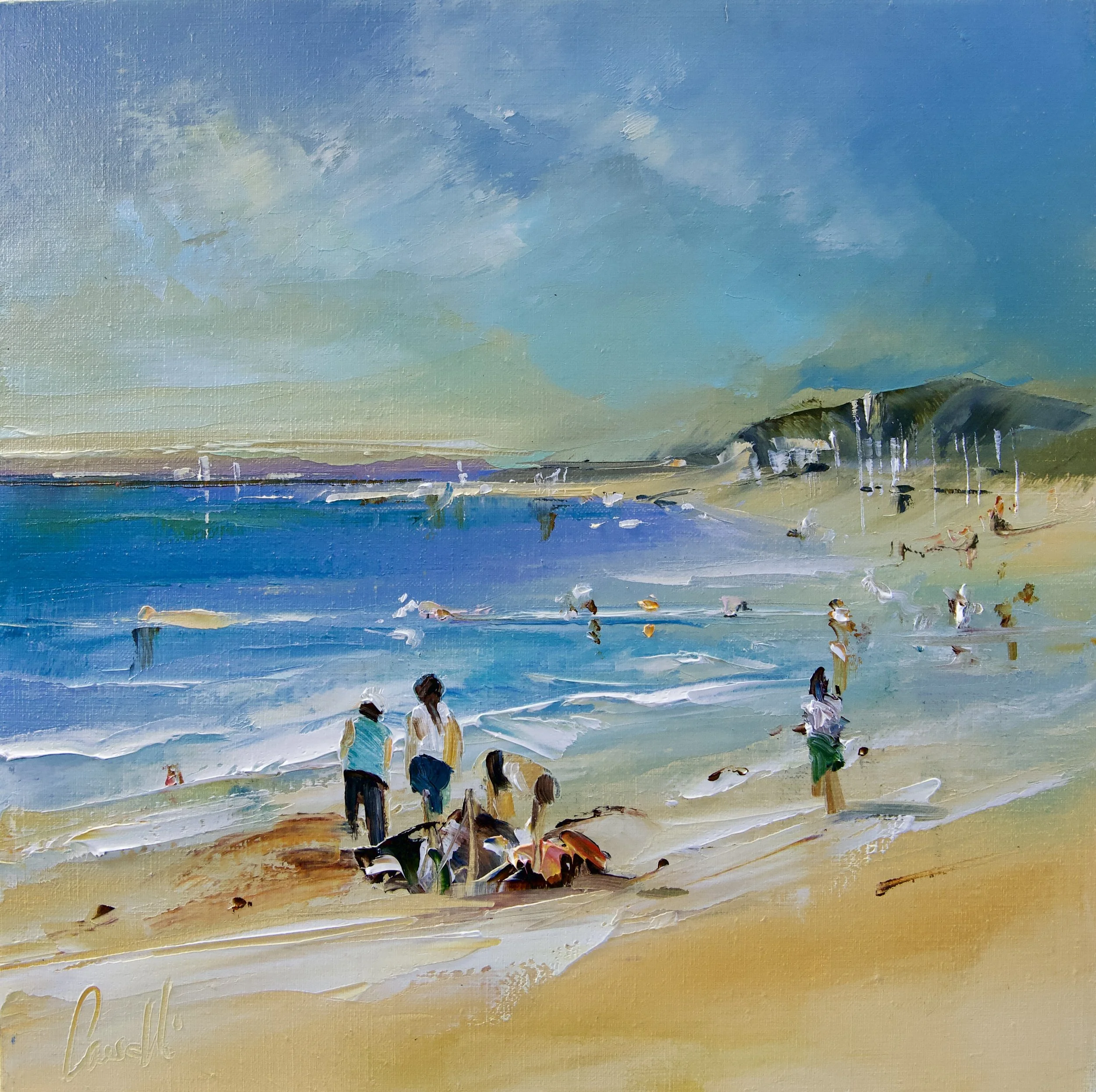 Jour de plage - 40x40