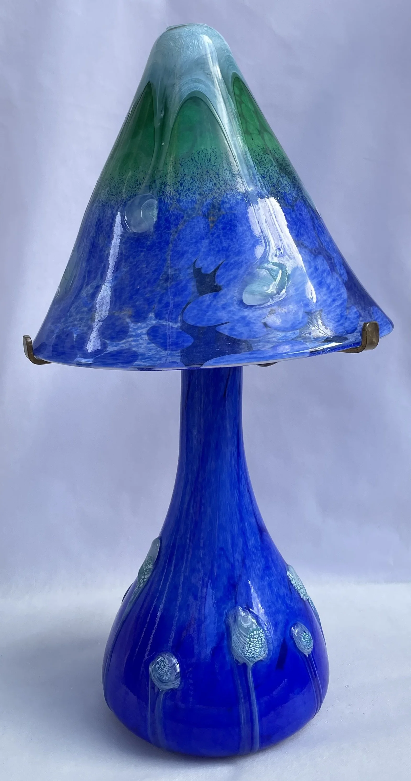 MNA80 - Lampe pointue bleu vert