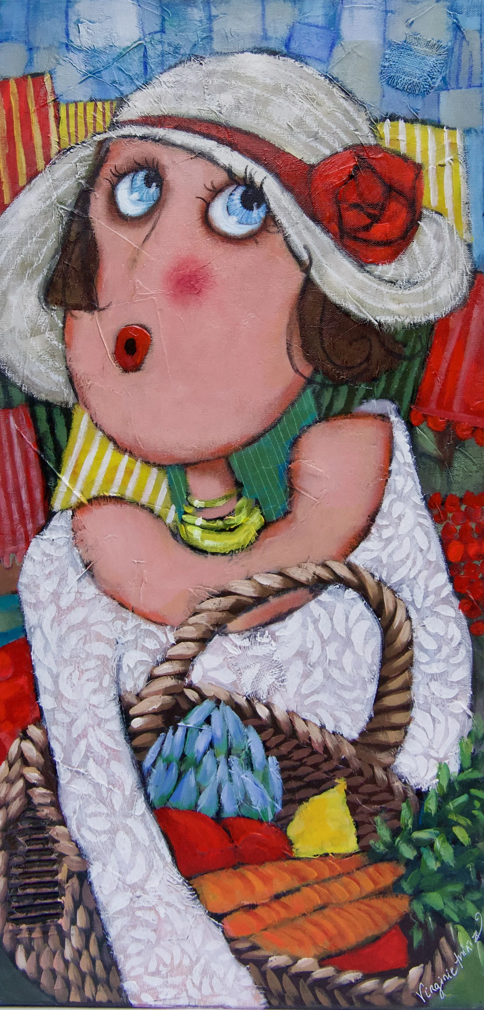 Fanny au chapeau - 30x60