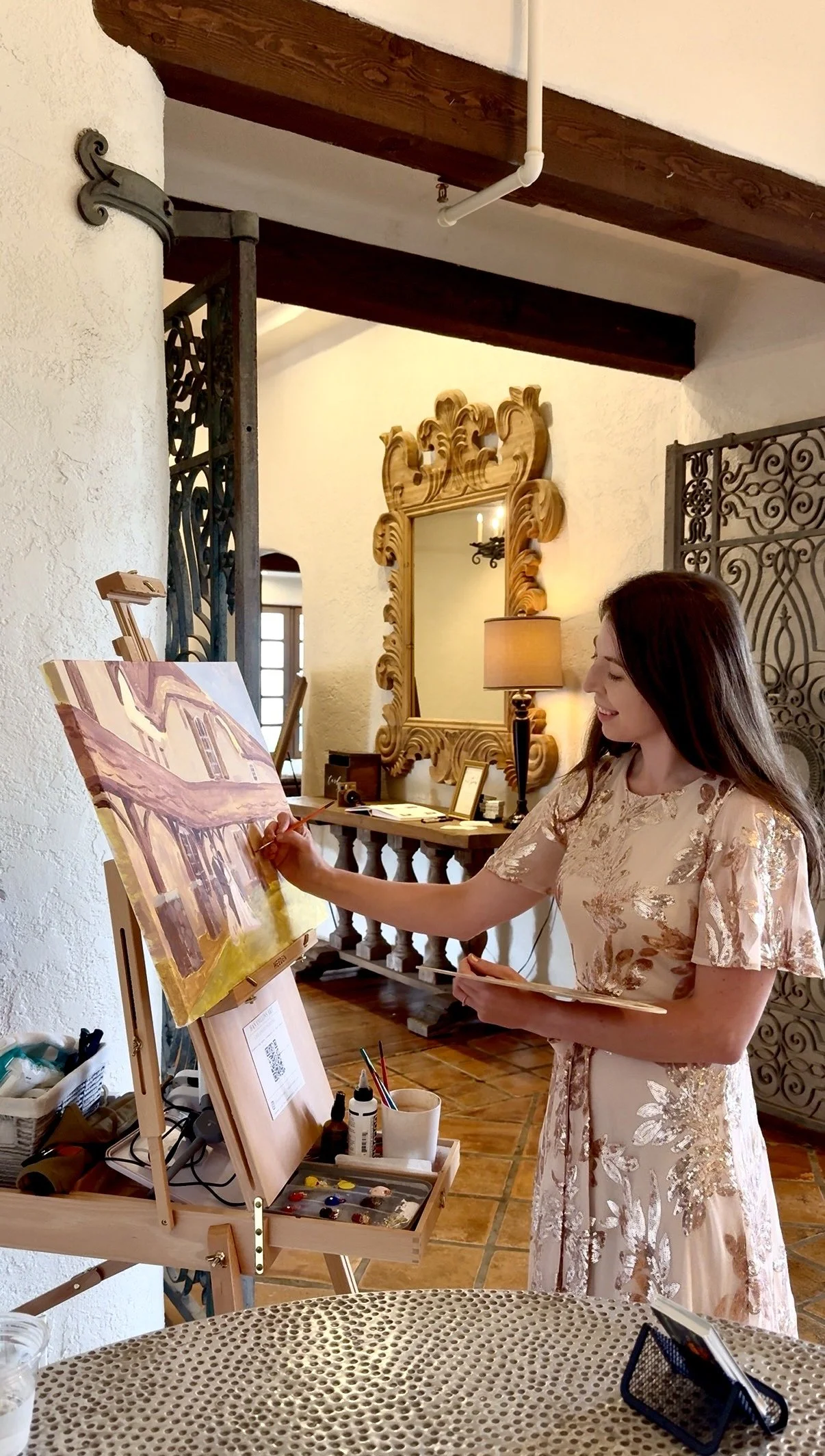 Live Wedding Painting at The Edward Anne Estate
