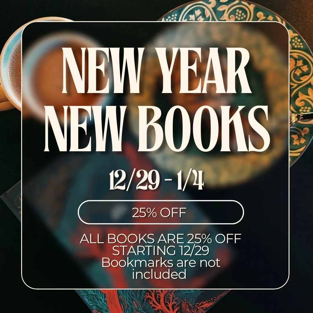 Time to start making way for all the stories that are going to release in 2026! 
All of our books are 25% off for this week only! 
Bookmarks are not eligible for discount. 
Come see us @shortstreetbakehouse 
#kernersvillebookstore #triadbooks
