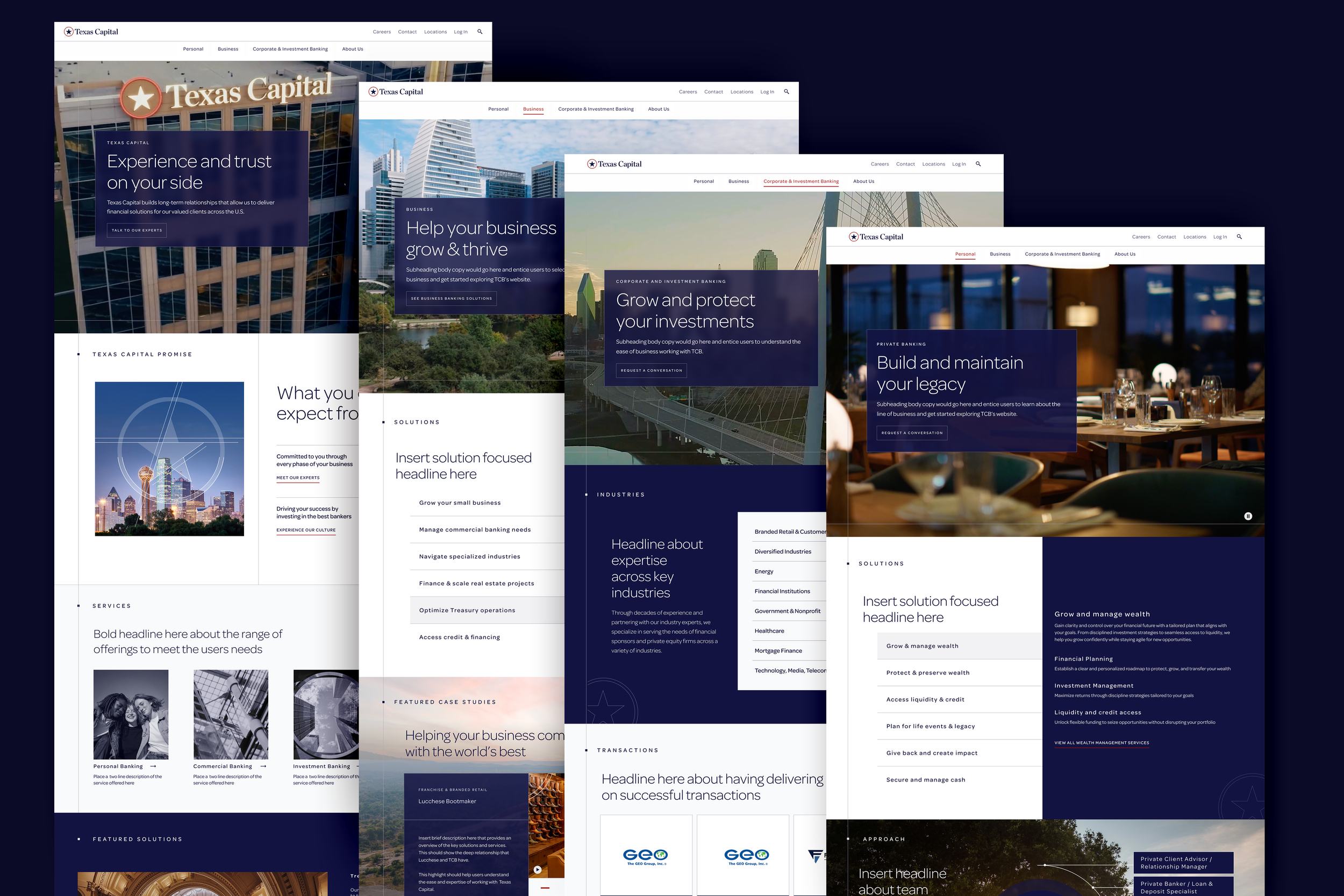 Texas Capital: A Quiet Luxury Website Redesign ​