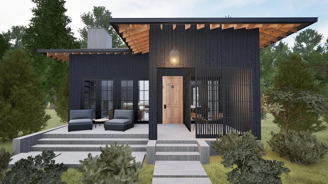 Coming to Spela in @serenbe this year and currently under construction. This was designed as a retreat for a family seeking respite, a sukiya villa, otherwise known as a Japanese tea house. The porch is reimagined as a tea room, acting as a calm cros