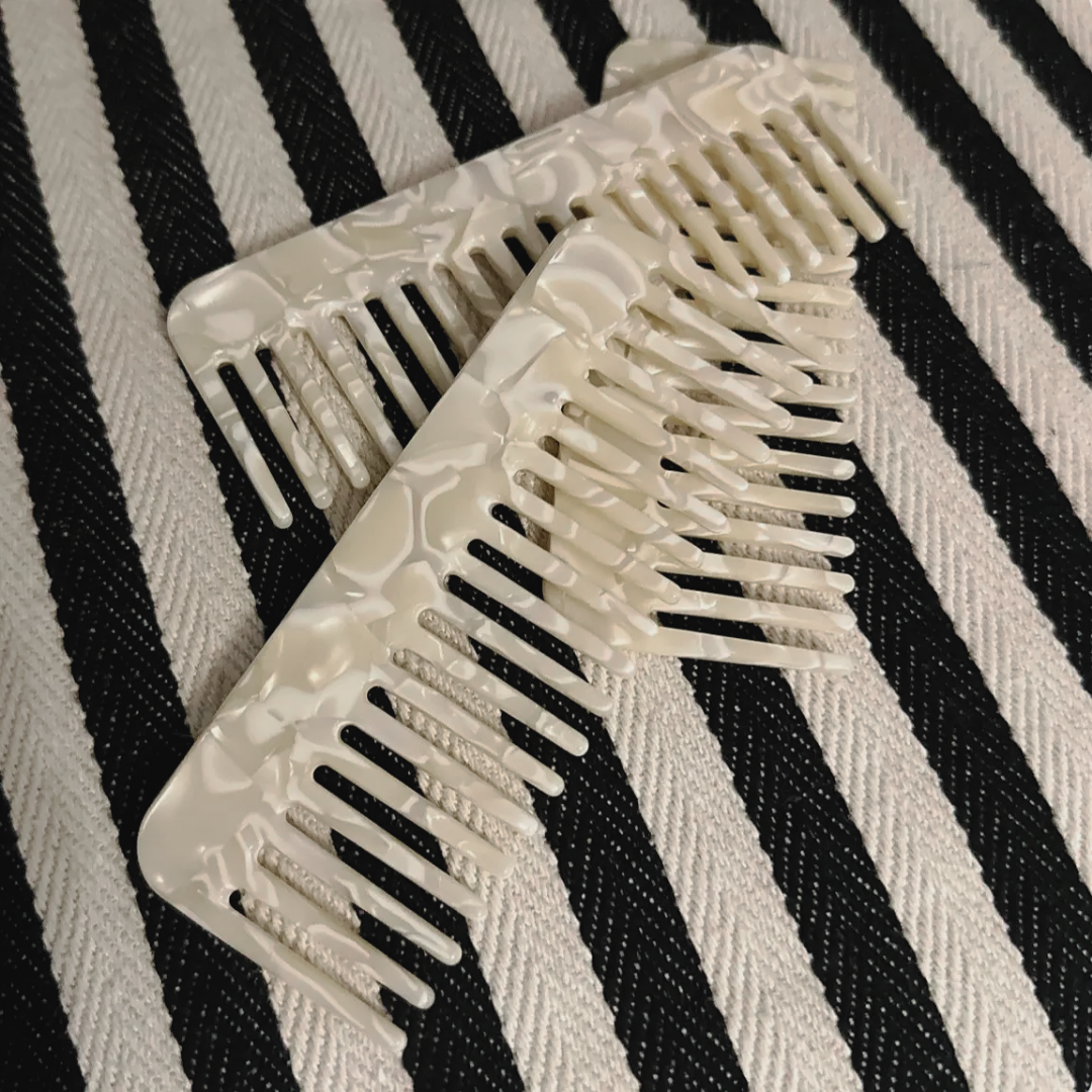 Natural Shimmer Eco Resin Wide Tooth Comb | Cornish Glow