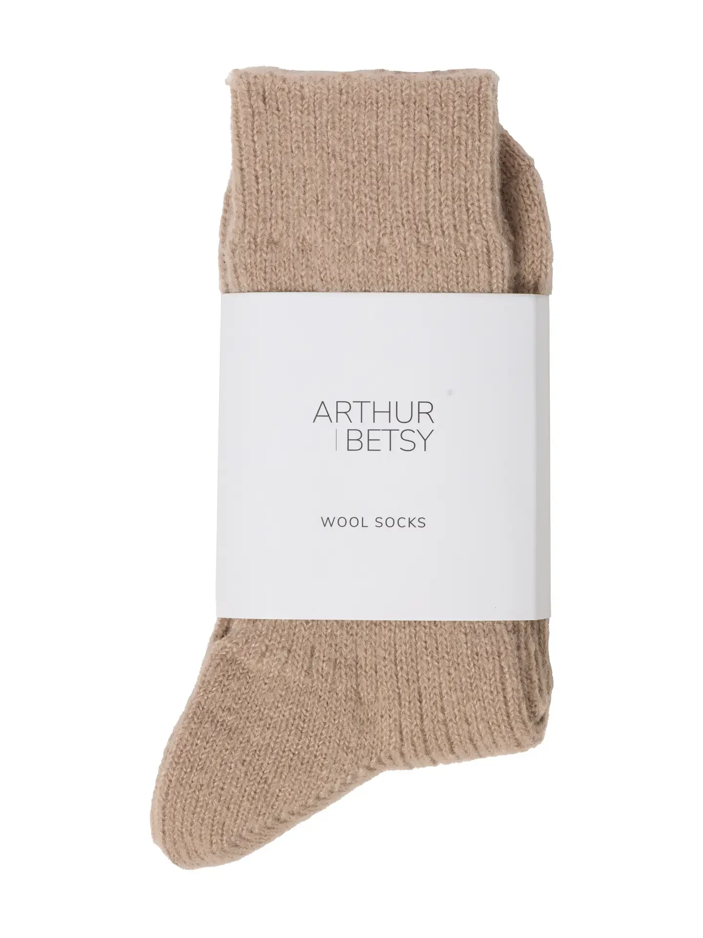 Alpaca Wool Socks - Wheat | Arthur Betsy