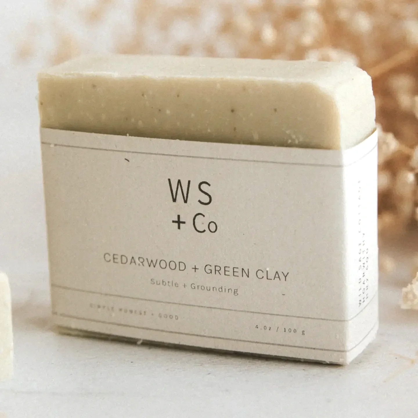 Cedarwood + Green Clay Natural Soap Bar | Wild Sage + Co