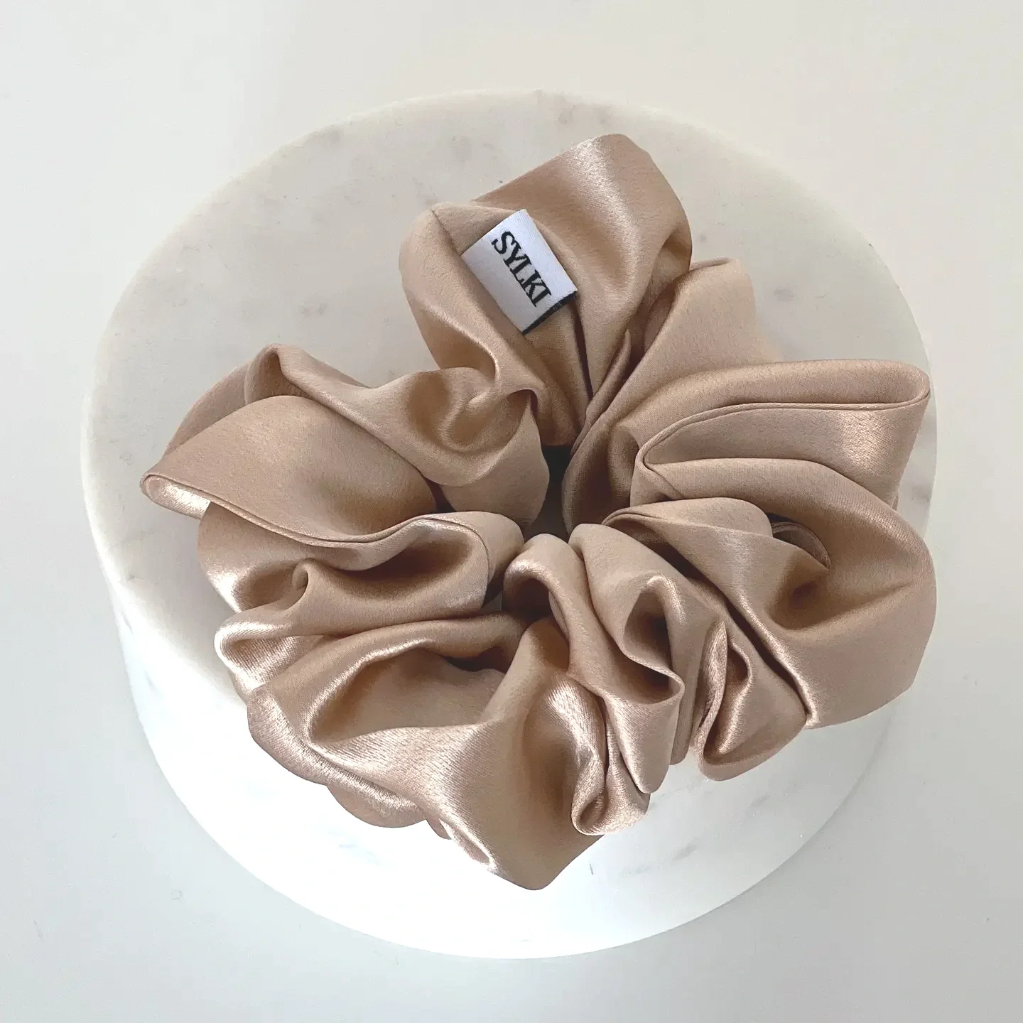 Pure Silk Scrunchie - Champagne | Sylki