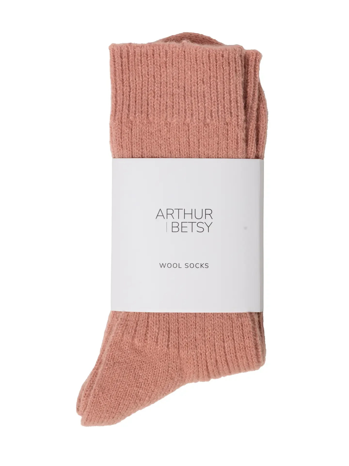Alpaca Wool Socks - Muted Rose | Arthur Betsy