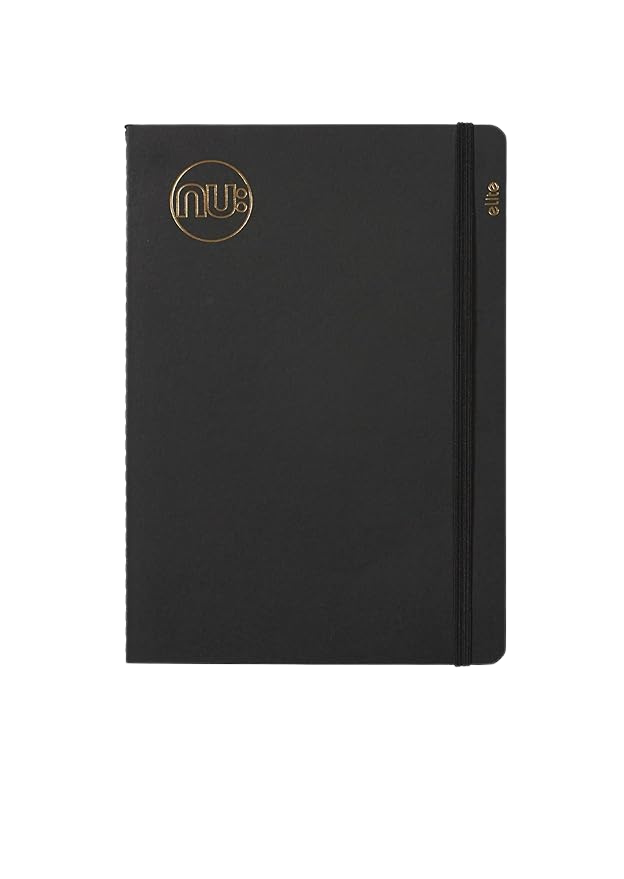 Elite Kraft Stitched Black Notebook | NU