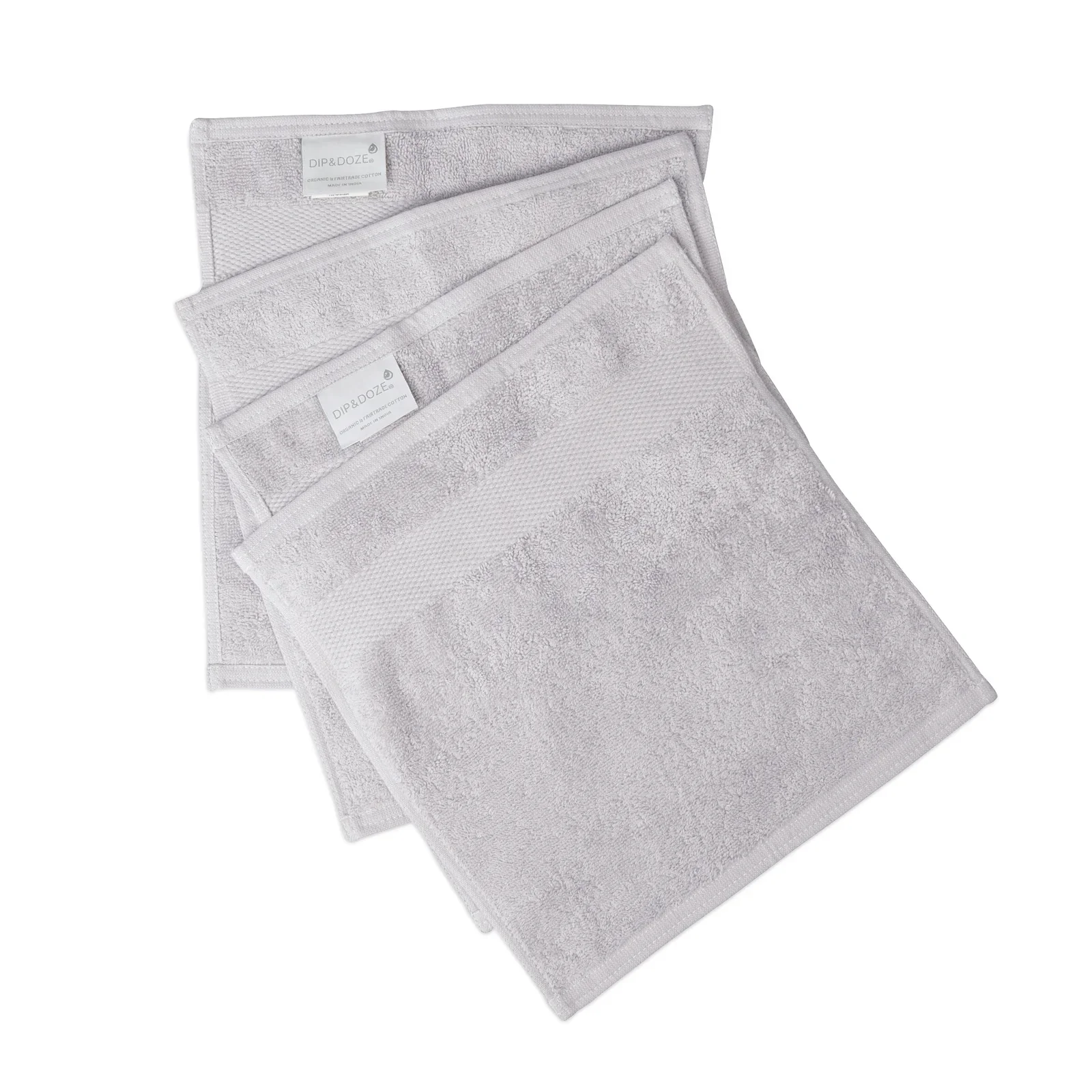 Grey Soft Face Cloths