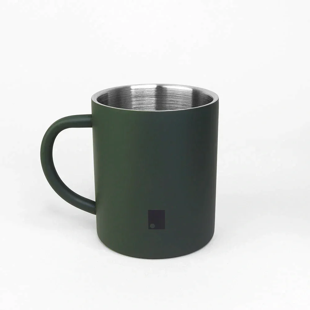 Matte Green Stainless Steel Insulated Mug (250ml) | Sophos