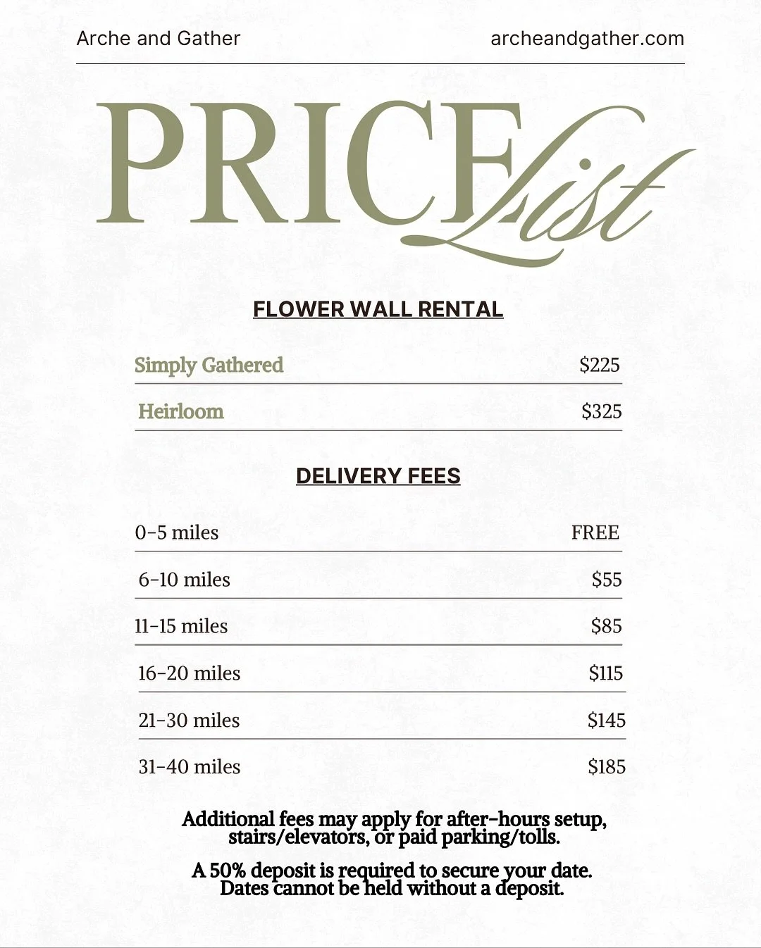 Simple, stylish, and oh-so-easy to love!  Our Simply Gathered Collection flower walls are perfect for birthdays, showers, and all the moments that deserve a little extra backdrop magic &hearts;️ 

All rentals in this collection are $225 + delivery (d