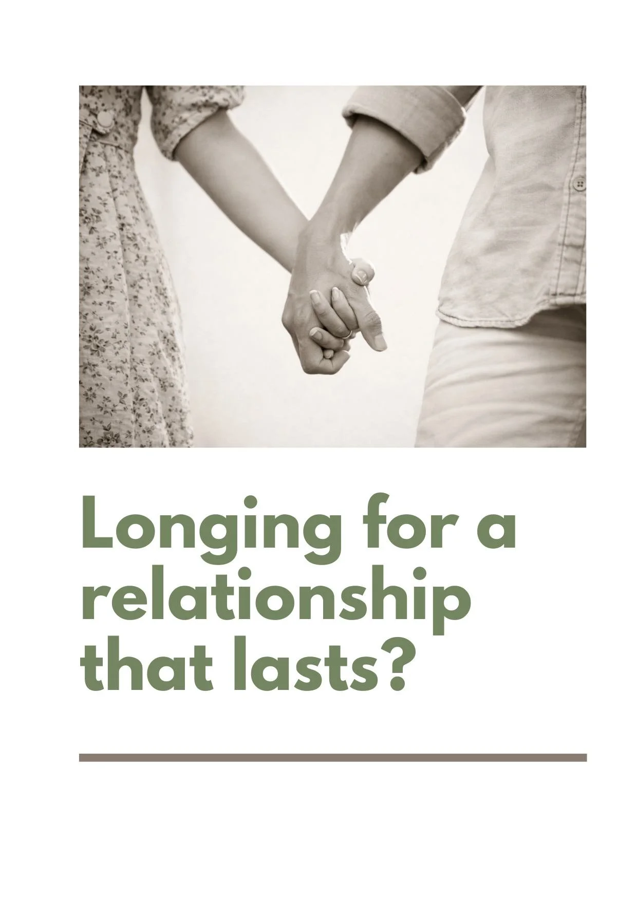 Longing for a relationship that lasts?