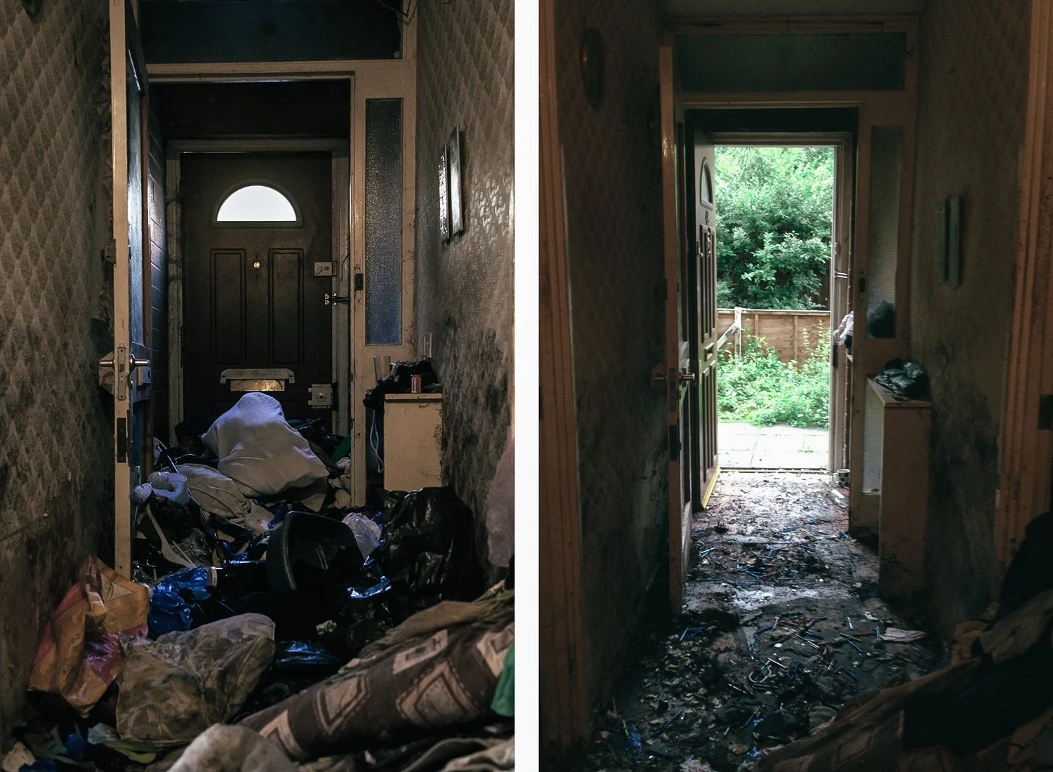 This project is a record of that time — of rooms once filled to the ceiling and gradually emptied, of before-and-after images, yes — but also of the spaces in between. It’s a visual exploration of how the inner world can spill outward, and how heali