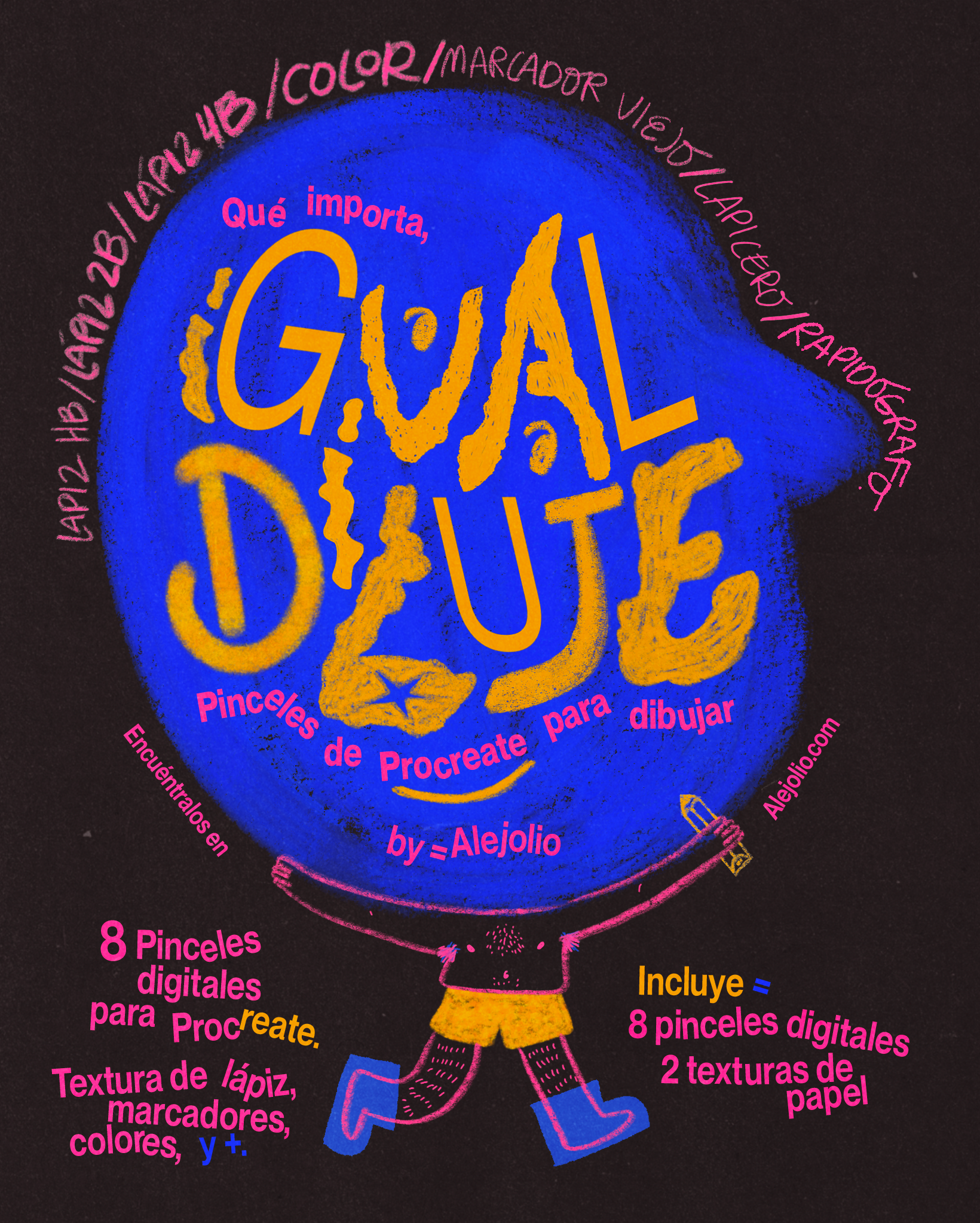 Pinceles de Procreate by Alejolio