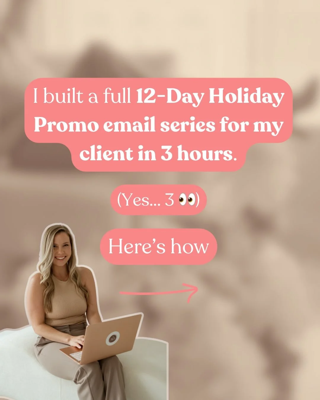 My client said this was the easiest promotion they've ever done&mdash;thanks to my communication process.

And it aligns perfectly with their EOY giveaway and Q1 launch 🤗

Sometimes our clients just want someone to come in, take all their visionary 