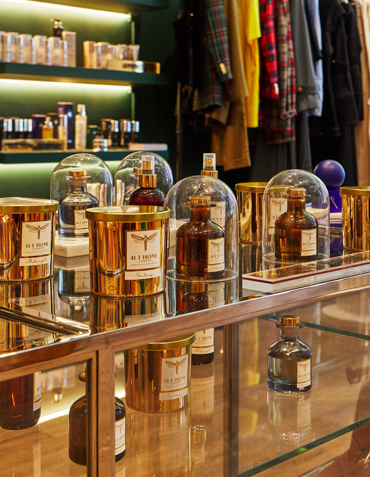 Luxury candle and product display