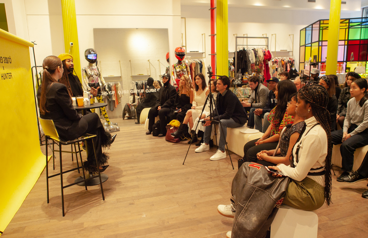Guests at a Flying Solo in-store event