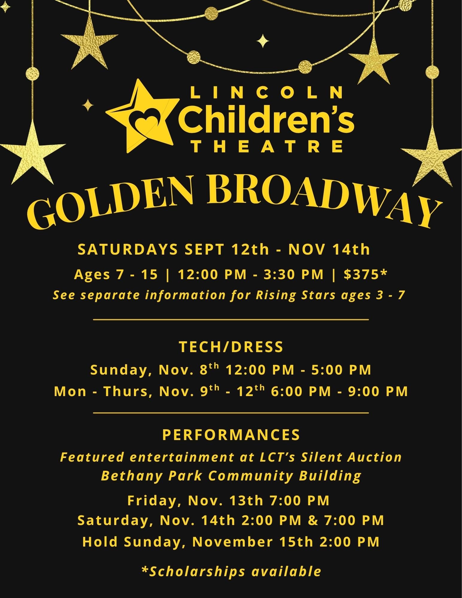 Golden Broadway Ages 7-15