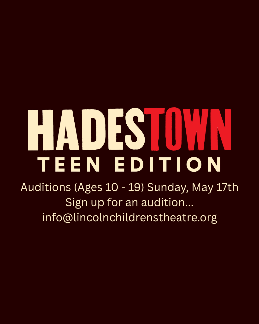 Hadestown Auditions