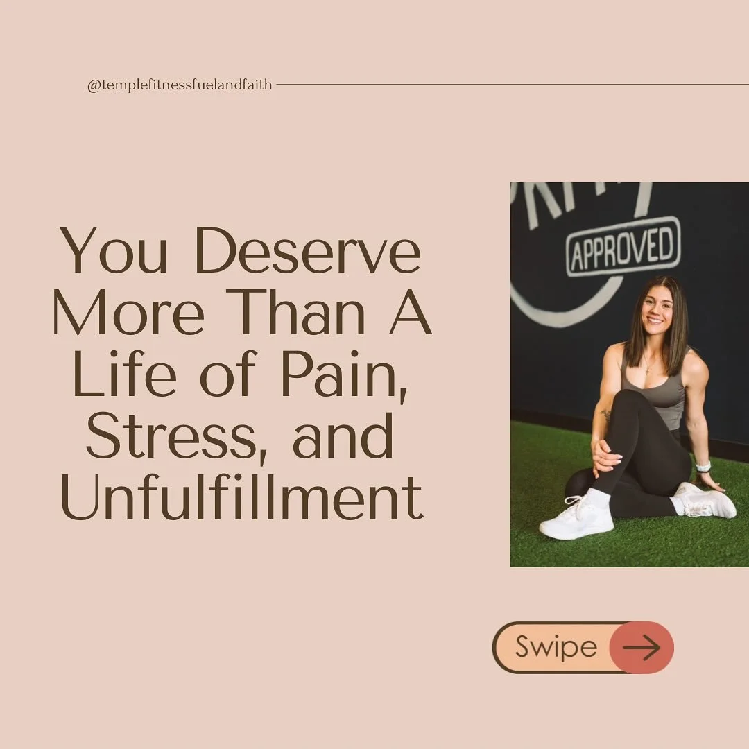The world tells us &ldquo;health and happiness&rdquo; looks like chasing perfection, numbers, and quick fixes. But true freedom comes when Jesus is at the center. 

When we train our bodies, nourish them with real food, and keep our eyes on Him&mdash