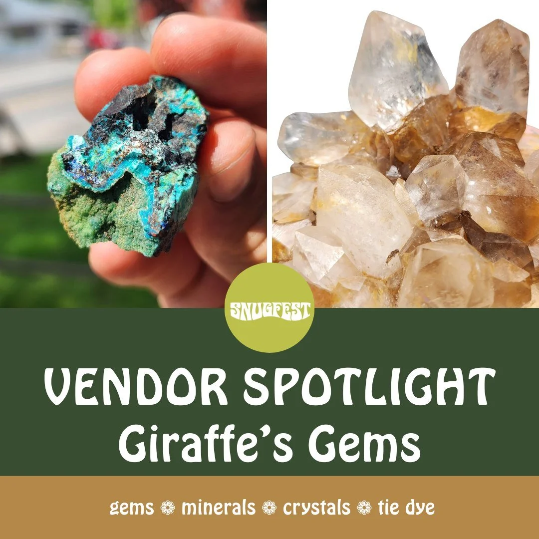 🌸 Vendor Spotlight 🌸 

TJ Fournier is an abstract artist who loves dealing with gems and minerals, Grateful Dead inspired jewelry, tie dye clothing, and other hippie wears and collectibles.

Be sure to stop by his booth at Snugfest's Artisan Market