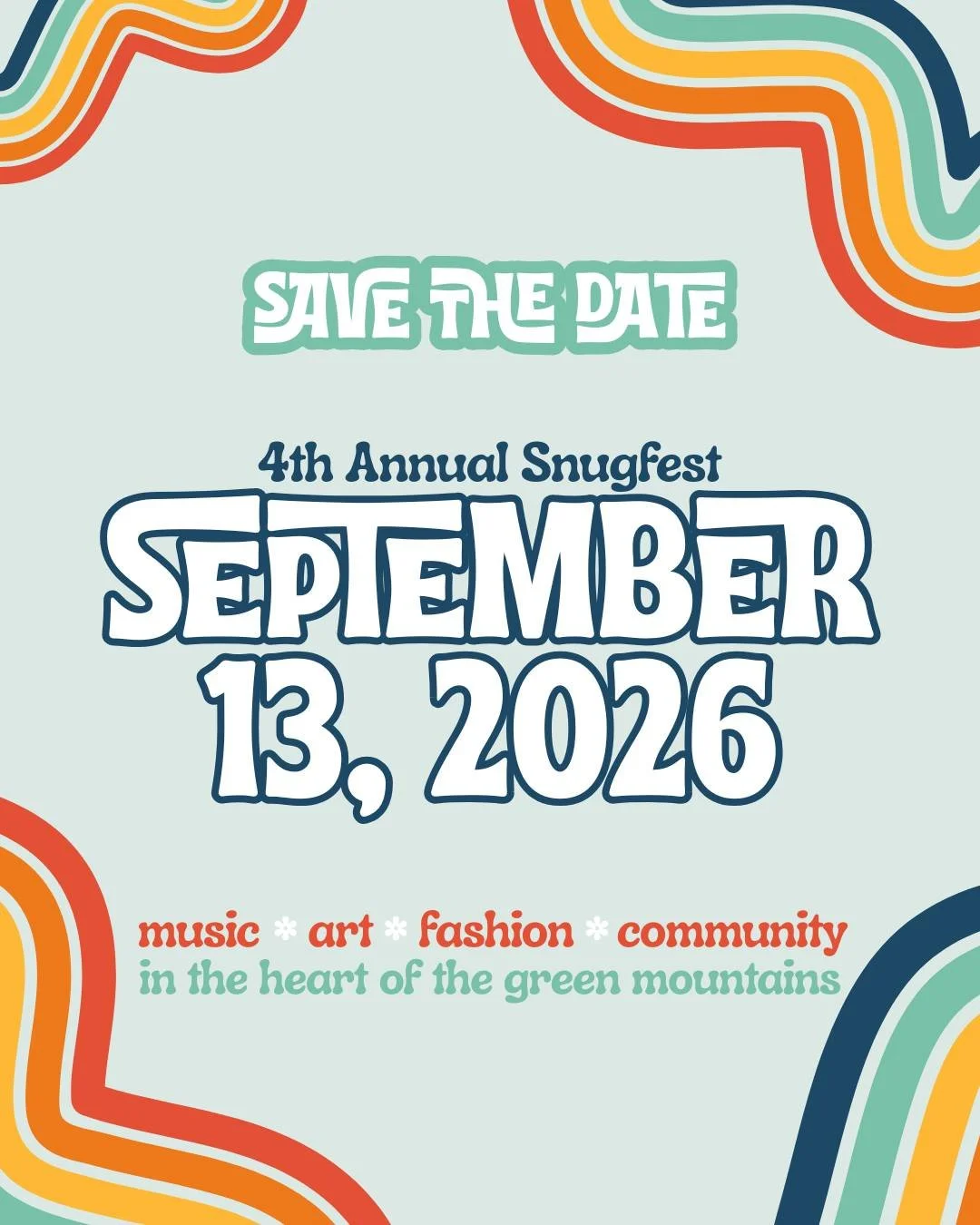 🌼SAVE THE DATE🌼 

This year's Snugfest will be on Sunday, September 13th. Stay tuned for more details in the coming weeks. 

We can't wait to see you!