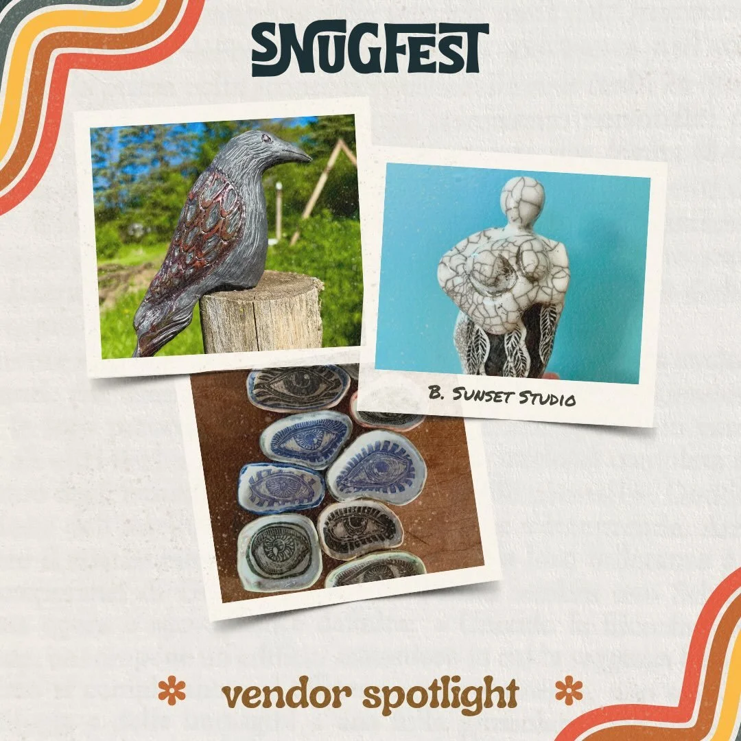 Meet this year&rsquo;s Artisan Market | We&rsquo;ve got a fantastic lineup of local makers, artists, and all-around amazing creatives joining us at the 4th annual Snugfest on Sunday, September 13th!

🌼B. Sunset Studio &mdash; one-of-a-kind handmade 
