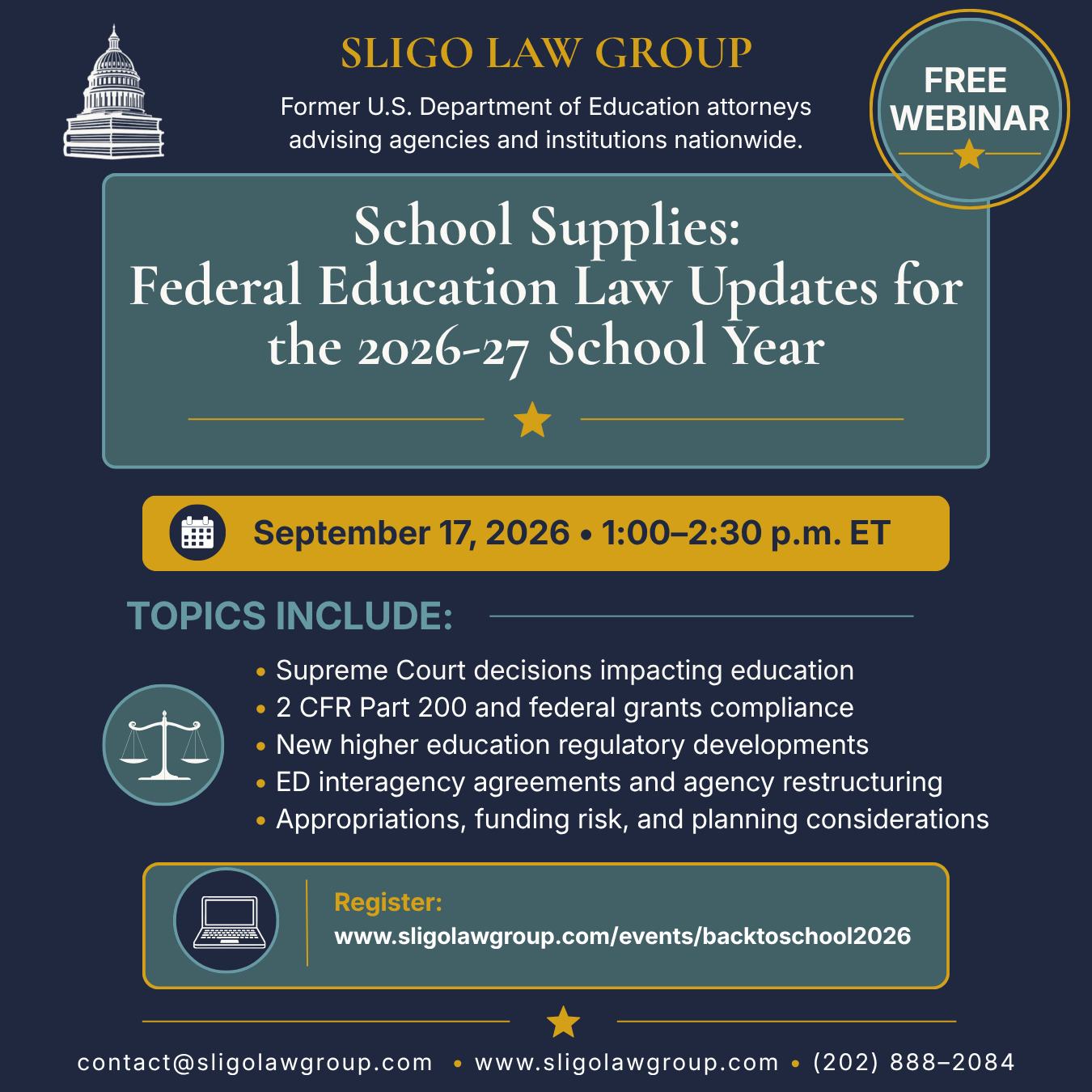 School Supplies: Federal Education Law Updates for the 2026-27 School Year