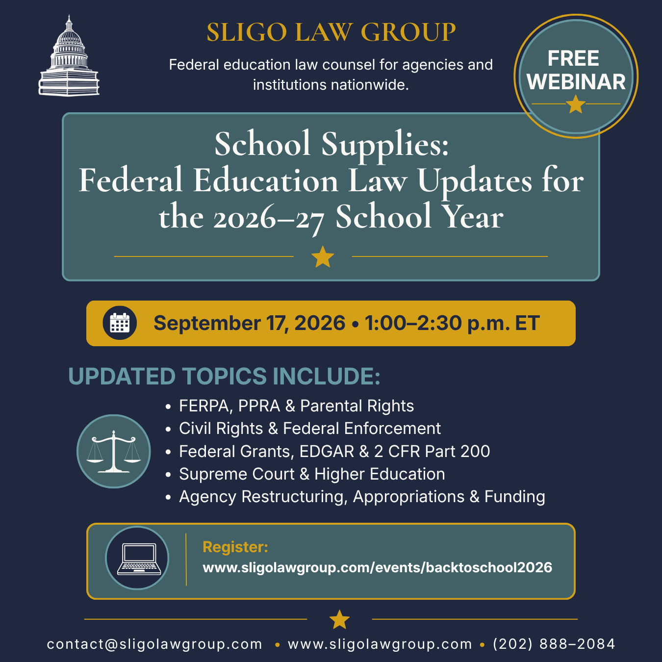 School Supplies: Federal Education Law Updates for the 2026-27 School Year