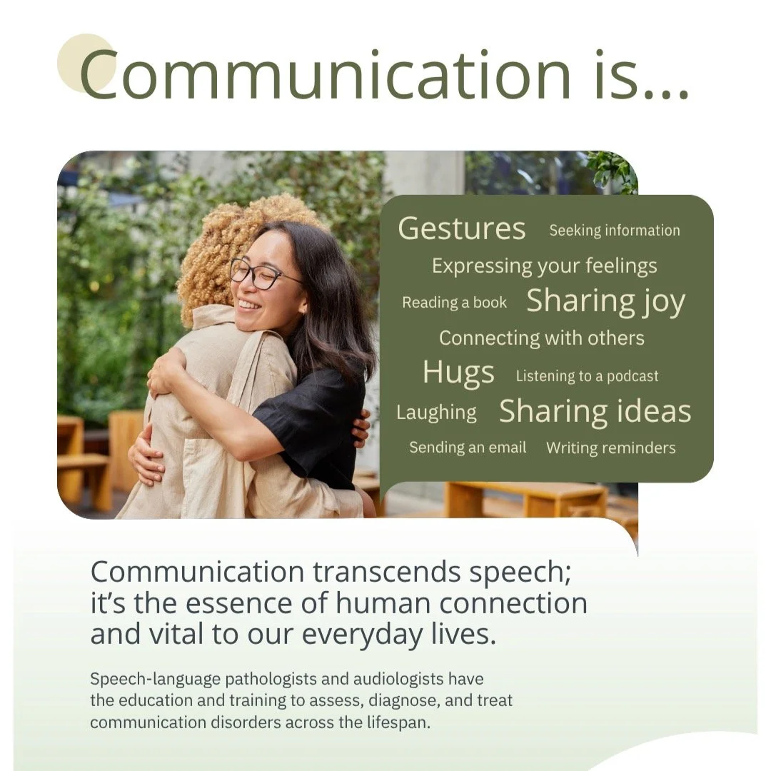 May is Speech and Hearing Month 💬 This poster shared by this SAC highlights the different forms of communication which many of us use daily. I am so thrilled to launch Hummingbird Speech Therapy during this important month!