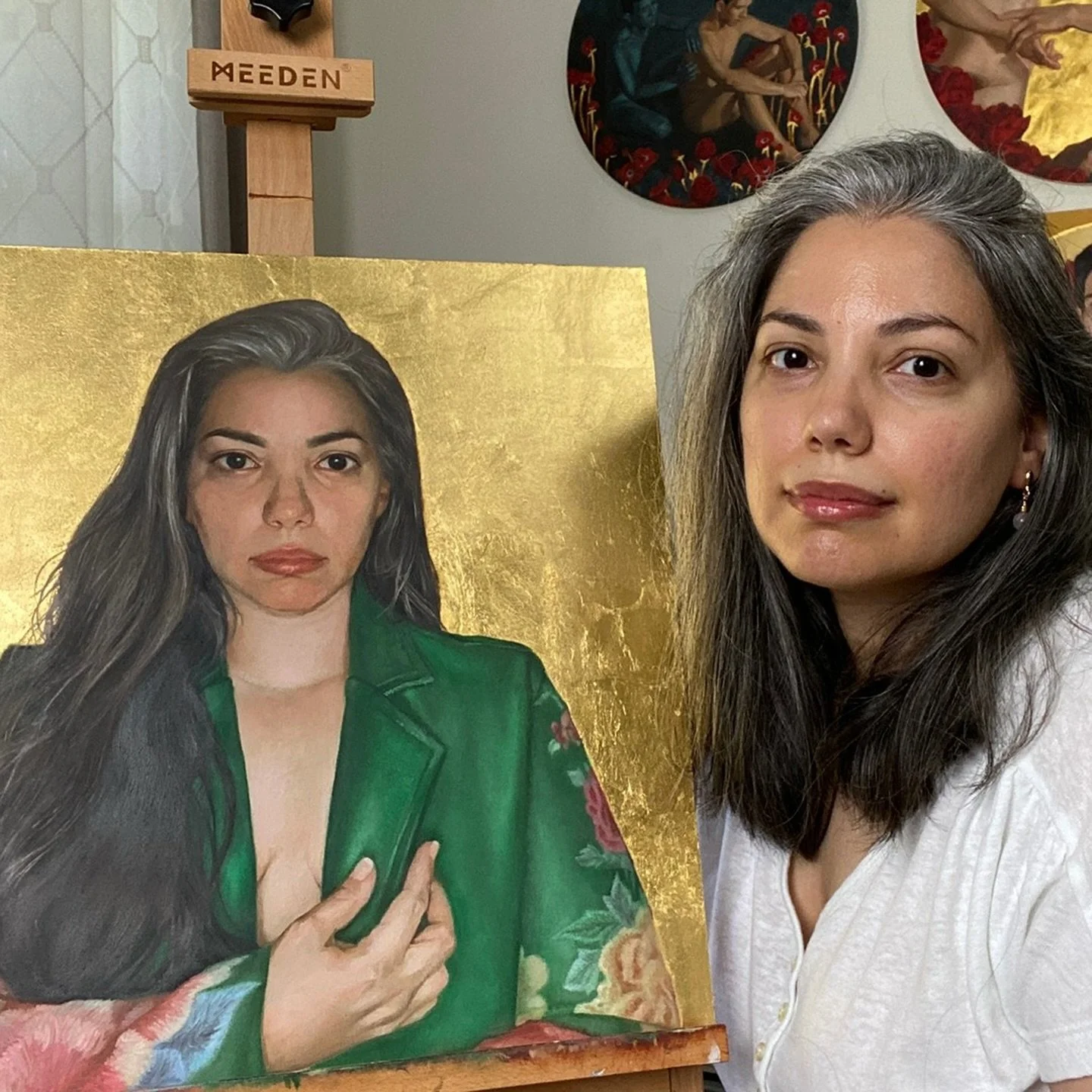 I&rsquo;m excited to share that this Monday, Dec. 8th, I&rsquo;ll be launching the Shimmering Gold Collection: artworks centered around the theme of glittering, luminous gold. ✨

This is a special collection available to purchase on my website, just 