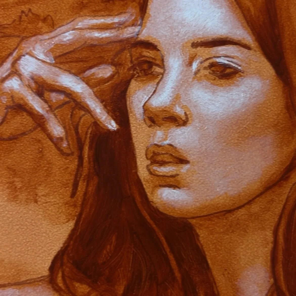 Sneak peek of 1 of 4(!) pieces I&rsquo;m currently working on, in collaboration with @romy_bondy. 💕

Something that&rsquo;s very interesting about social media is that it&rsquo;s got this whole &lsquo;smoke and mirrors&rsquo; thing going on. 

What 