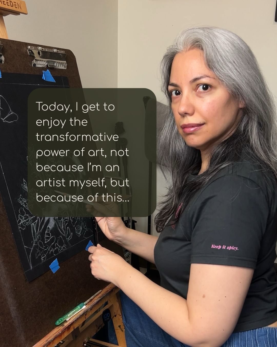 Today, I get to enjoy the transformative power of art, not because I&rsquo;m an artist myself, but because of this 👉🏼

Are you ready to feel this transformation for yourself? Let&rsquo;s start a conversation! Send me a DM to discuss available works