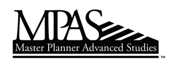 MPAS logo with stylized piano keys and text 'Master Planner Advanced Studies'
