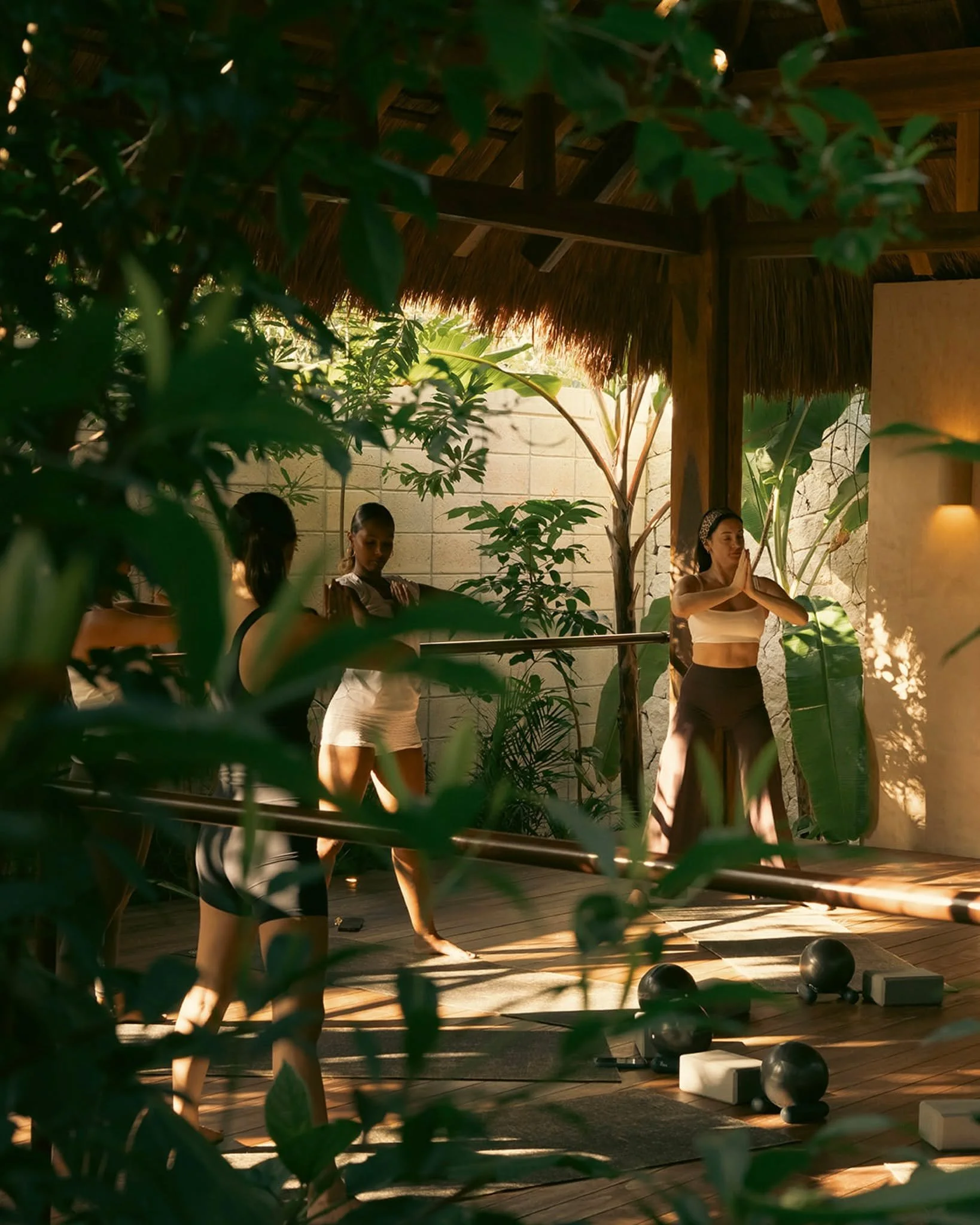 The body awakens slowly,
held by the rhythm of the jungle.
Nothing forced &mdash;
only gently found.
#MindfulConnection