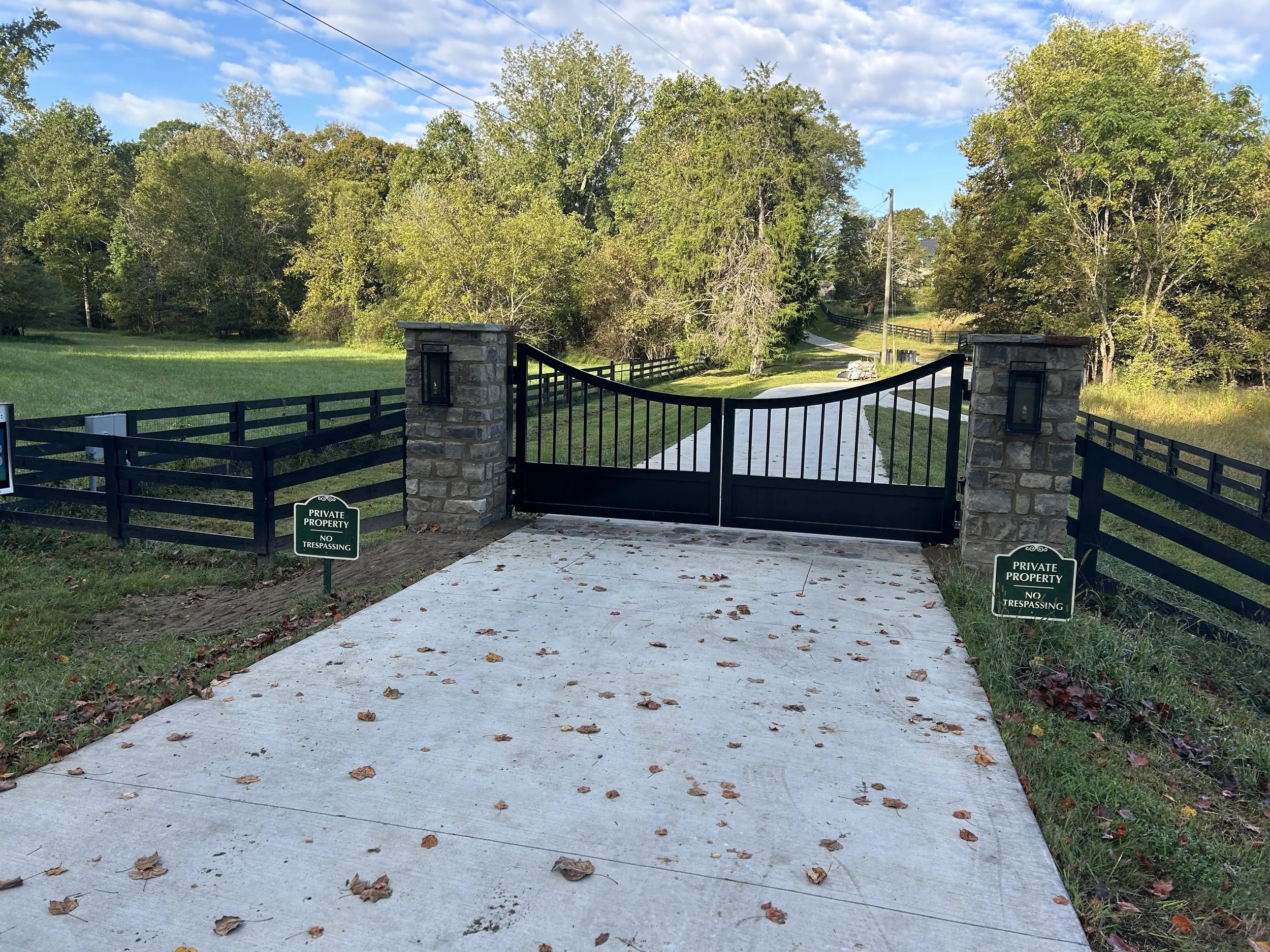 New Entry Gate to Milton Estate