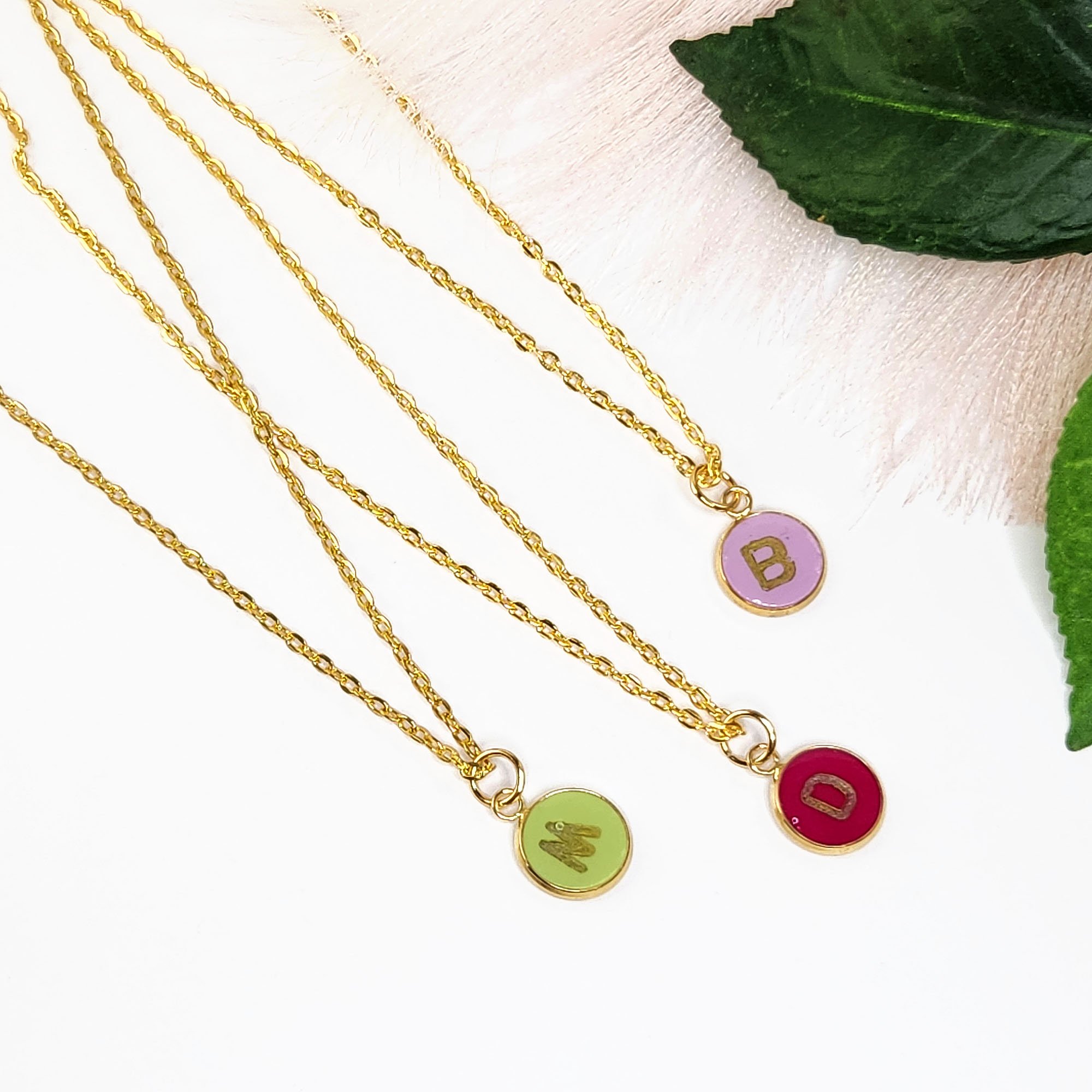 Colorful Initial Necklace
