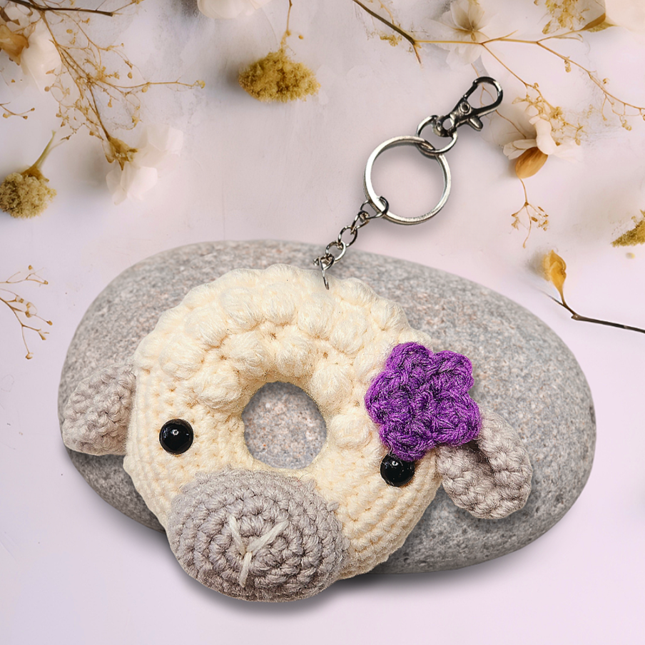 Crochet Sheep Bag Charm