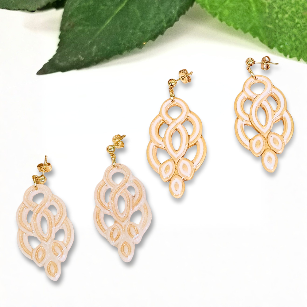 Filigree Clay Earrings